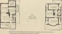 An illustration from Modern house building: perspective views and floor plans of fifty low and medium priced houses (1905)
