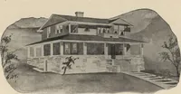 An illustration from Modern house building: perspective views and floor plans of fifty low and medium priced houses (1905)