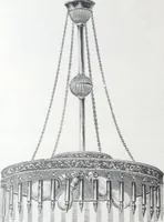 An illustration from Frink's patent reflectors for electric and combination fixtures : for lighting churches, halls, banks ... (1898)