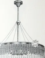 An illustration from Frink's patent reflectors for electric and combination fixtures : for lighting churches, halls, banks ... (1898)
