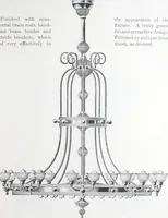 An illustration from Frink's patent reflectors for electric and combination fixtures : for lighting churches, halls, banks ... (1898)