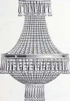 An illustration from Frink's patent reflectors for electric and combination fixtures : for lighting churches, halls, banks ... (1898)