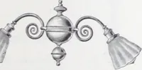 An illustration from Frink's patent reflectors for electric and combination fixtures : for lighting churches, halls, banks ... (1898)