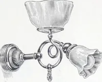 An illustration from Frink's patent reflectors for electric and combination fixtures : for lighting churches, halls, banks ... (1898)