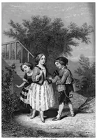An illustration from Godey's Lady's Book August 1864 (1864)