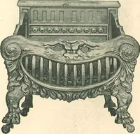 An illustration from Grates and fireplace fixtures in iron and brass (1907)