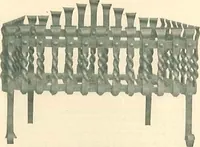 An illustration from Grates and fireplace fixtures in iron and brass (1907)