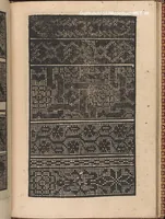 An illustration from Modelbuch new aller art nehens und stickens. Jetzundt wider mit viel schoenen moedelen unnd stahlen, allen steinmetzen, schreinern, seidenstickern und nederinnen, sehr nuetzlich und luestig zugericht (1553)