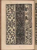 An illustration from Modelbuch new aller art nehens und stickens. Jetzundt wider mit viel schoenen moedelen unnd stahlen, allen steinmetzen, schreinern, seidenstickern und nederinnen, sehr nuetzlich und luestig zugericht (1553)