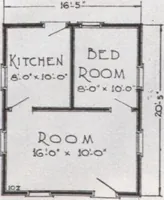 An illustration from Presto-up patented bolt-together, houses-garages-barns etc. (1920)
