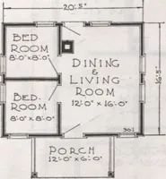 An illustration from Presto-up patented bolt-together, houses-garages-barns etc. (1920)
