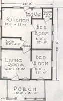 An illustration from Presto-up patented bolt-together, houses-garages-barns etc. (1920)