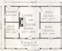 An illustration from Presto-up patented bolt-together, houses-garages-barns etc. (1920)