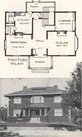 An illustration from Low-cost suburban homes, 3rd ed. (1908)