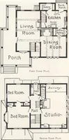 An illustration from Low-cost suburban homes, 3rd ed. (1908)