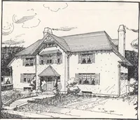 An illustration from Low-cost suburban homes, 3rd ed. (1908)