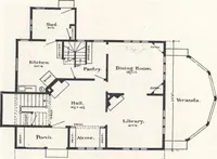 An illustration from Low-cost suburban homes, 3rd ed. (1908)