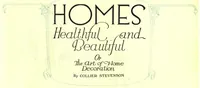 An illustration from Homes healthful and beautiful or the art of home decoration. (1930)
