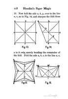 Picture 1 of 3 from Houdini's paper magic; the whole art of performing with paper, including paper tearing, paper folding and paper puzzles (1922), leaf 131