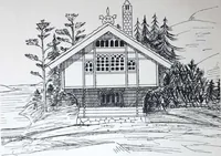 Picture 5 of 46 from How should I build comfortable: cheap and neatly? Villa buildings and private homes: Facade and plans to simpler villas along line costing in construction / af AT Stock Holm. (1907), leaf 15