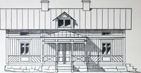 An illustration from How should I build comfortable: cheap and neatly? Villa buildings and private homes: Facade and plans to simpler villas along line costing in construction / af AT Stock Holm. (1907)