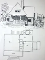 Picture 16 of 46 from How should I build comfortable: cheap and neatly? Villa buildings and private homes: Facade and plans to simpler villas along line costing in construction / af AT Stock Holm. (1907), leaf 31
