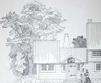 An illustration from How should I build comfortable: cheap and neatly? Villa buildings and private homes: Facade and plans to simpler villas along line costing in construction / af AT Stock Holm. (1907)