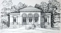 Picture 37 of 46 from How should I build comfortable: cheap and neatly? Villa buildings and private homes: Facade and plans to simpler villas along line costing in construction / af AT Stock Holm. (1907), leaf 51