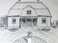 Picture 1 of 46 from How should I build comfortable: cheap and neatly? Villa buildings and private homes: Facade and plans to simpler villas along line costing in construction / af AT Stock Holm. (1907), leaf 7
