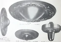An illustration from Illustrated catalog of ornamental spun and stamped shells and fittings for gas and electric fixtures manufactured by the Standard Metal Spinning Co. (1914)