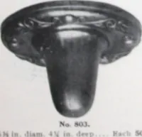 An illustration from Illustrated catalog of ornamental spun and stamped shells and fittings for gas and electric fixtures manufactured by the Standard Metal Spinning Co. (1914)