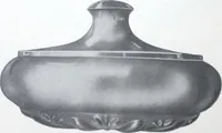An illustration from Illustrated catalog of ornamental spun and stamped shells and fittings for gas and electric fixtures manufactured by the Standard Metal Spinning Co. (1914)