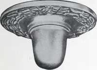 An illustration from Illustrated catalog of ornamental spun and stamped shells and fittings for gas and electric fixtures manufactured by the Standard Metal Spinning Co. (1914)