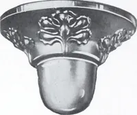An illustration from Illustrated catalog of ornamental spun and stamped shells and fittings for gas and electric fixtures manufactured by the Standard Metal Spinning Co. (1914)