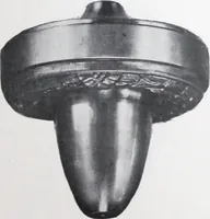 An illustration from Illustrated catalog of ornamental spun and stamped shells and fittings for gas and electric fixtures manufactured by the Standard Metal Spinning Co. (1914)