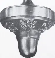 An illustration from Illustrated catalog of ornamental spun and stamped shells and fittings for gas and electric fixtures manufactured by the Standard Metal Spinning Co. (1914)