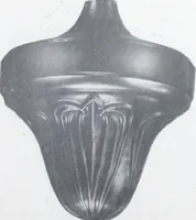 An illustration from Illustrated catalog of ornamental spun and stamped shells and fittings for gas and electric fixtures manufactured by the Standard Metal Spinning Co. (1914)