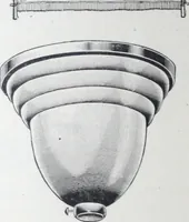 An illustration from Illustrated catalog of ornamental spun and stamped shells and fittings for gas and electric fixtures manufactured by the Standard Metal Spinning Co. (1914)