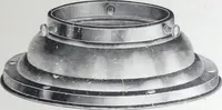 An illustration from Illustrated catalog of ornamental spun and stamped shells and fittings for gas and electric fixtures manufactured by the Standard Metal Spinning Co. (1914)