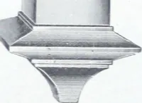 An illustration from Illustrated catalog of ornamental spun and stamped shells and fittings for gas and electric fixtures manufactured by the Standard Metal Spinning Co. (1914)
