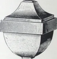 An illustration from Illustrated catalog of ornamental spun and stamped shells and fittings for gas and electric fixtures manufactured by the Standard Metal Spinning Co. (1914)