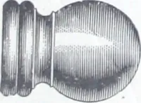 An illustration from Illustrated catalog of ornamental spun and stamped shells and fittings for gas and electric fixtures manufactured by the Standard Metal Spinning Co. (1914)