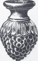 An illustration from Illustrated catalog of ornamental spun and stamped shells and fittings for gas and electric fixtures manufactured by the Standard Metal Spinning Co. (1914)