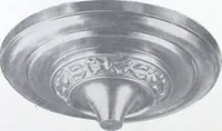 An illustration from Illustrated catalog of ornamental spun and stamped shells and fittings for gas and electric fixtures manufactured by the Standard Metal Spinning Co. (1914)