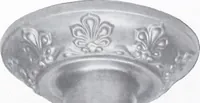 An illustration from Illustrated catalog of ornamental spun and stamped shells and fittings for gas and electric fixtures manufactured by the Standard Metal Spinning Co. (1914)