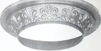 An illustration from Illustrated catalog of ornamental spun and stamped shells and fittings for gas and electric fixtures manufactured by the Standard Metal Spinning Co. (1914)
