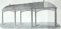 An illustration from Illustrated catalogue of galvanized iron roofing and shedding, iron structures, &c. : patent portable steel railways, railway plant, iron bridges, &c. (1884)