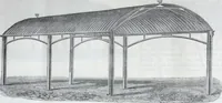An illustration from Illustrated catalogue of galvanized iron roofing and shedding, iron structures, &c. : patent portable steel railways, railway plant, iron bridges, &c. (1884)
