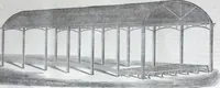 An illustration from Illustrated catalogue of galvanized iron roofing and shedding, iron structures, &c. : patent portable steel railways, railway plant, iron bridges, &c. (1884)