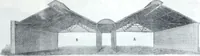 An illustration from Illustrated catalogue of galvanized iron roofing and shedding, iron structures, &c. : patent portable steel railways, railway plant, iron bridges, &c. (1884)